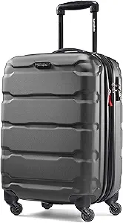 Samsonite Omni PC 20-Inch Carry-On Spinner Luggage - Black Hardside