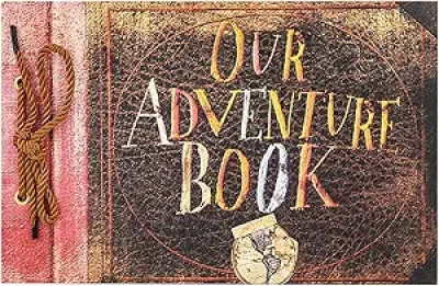 Anniversary Photo Album Scrapbook 11.6x7.5" - Our Adventure Book Wedding Memory Keeper with 80 Pages