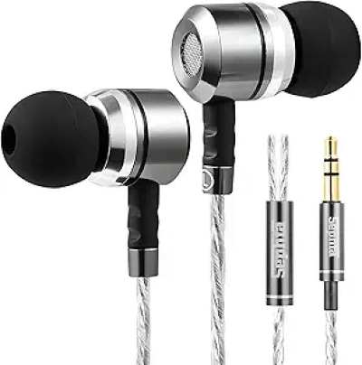 Sephia SP3060 Wired Earbuds - HD Bass Headphones with Noise Isolation