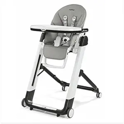 Peg Perego Siesta High Chair & Recliner - 9 Height Adjustable, Folding Baby Chair Made in Italy