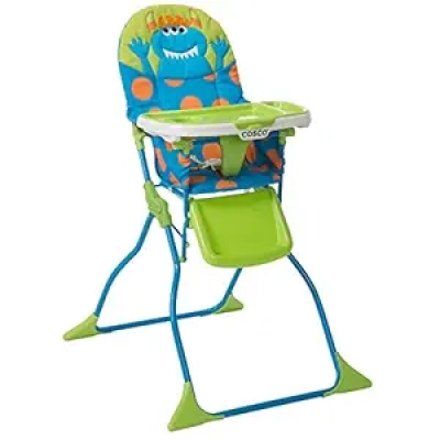 Cosco Kids Simple Fold High Chair - Portable Monster Design for Babies & Toddlers