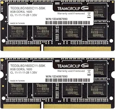 TEAMGROUP Elite DDR3L 16GB Laptop RAM Kit 1600MHz - SODIMM Memory Upgrade