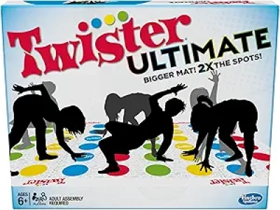 Hasbro Twister Ultimate: Bigger Mat, More Spots, Family Party Game for Kids Age 6+