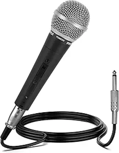 Pyle PDMIC59 Professional Dynamic Vocal Microphone - Cardioid Handheld with XLR Cable