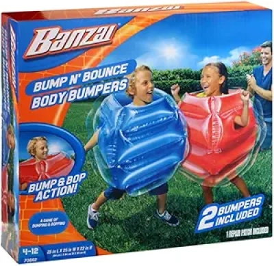 BANZAI Bump N' Bounce Body Bumpers - Inflatable Game for Kids Ages 4+