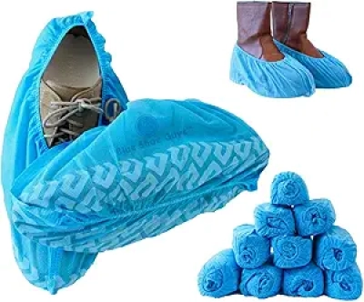 Premium Disposable Boot & Shoe Covers | 100 Pack | Non-Slip, Water Resistant & Recyclable