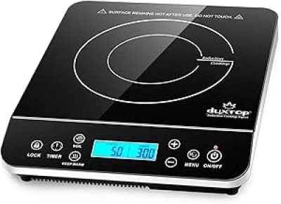Duxtop 1800W Portable Induction Cooktop Burner | LCD Touch Control | Energy Efficient