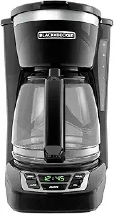 BLACK+DECKER 12-Cup Programmable Digital Coffee Maker with Sneak-A-Cup & Auto Brew