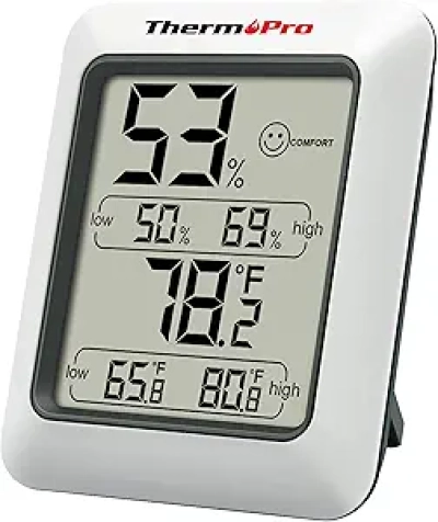 ThermoPro TP50 Digital Hygrometer & Indoor Thermometer - Humidity Monitor