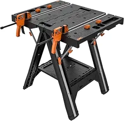 Worx Pegasus 2-in-1 Folding Work Table & Sawhorse - Portable Workbench