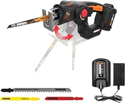 WORX 20V Cordless 2-in-1 Reciprocating Saw & Jigsaw with PowerShare Battery