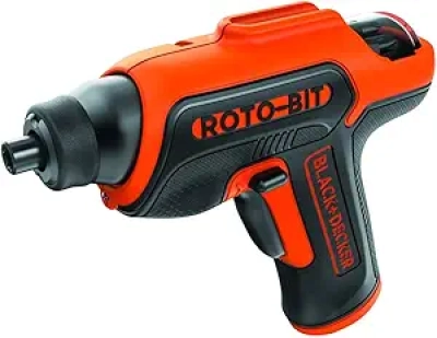 BLACK+DECKER 4V MAX Cordless Electric Screwdriver - 8 Bits, LED Light, Batteries Included