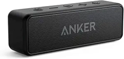 Anker Soundcore 2 Portable Bluetooth Speaker - Waterproof, 24H Battery, Powerful Bass