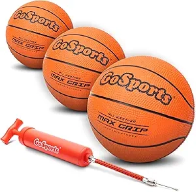 7 Inch Mini Basketball 3 Pack with Pump | GoSports