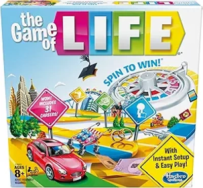 The Game of Life Board Game for Kids Ages 8+ | 31 Careers & Adventures | Family Games 2-4 Players