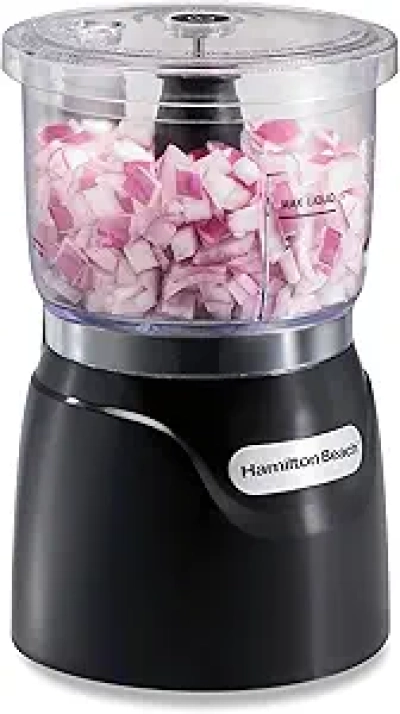 Hamilton Beach Electric Vegetable Chopper & Food Processor 3-Cup 350W | Dice, Mince & Puree