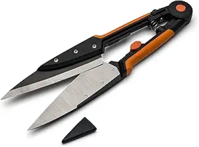 Professional Garden Clippers & Hedge Shears - 6" Razor Sharp Blades for Yard Edging & Weeding