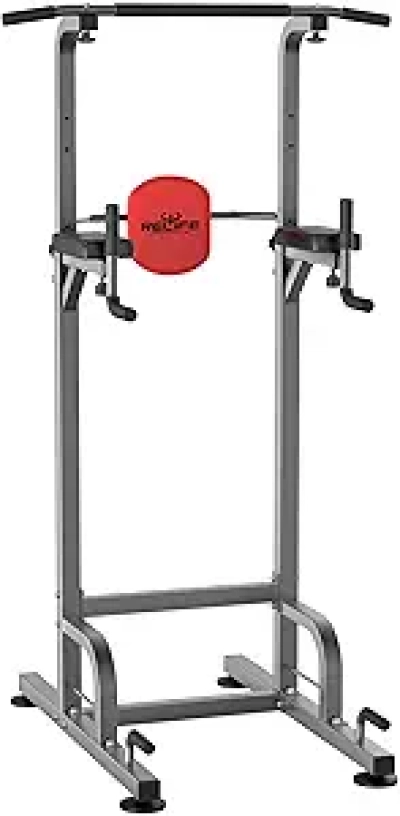 RELIFE Power Tower Pull Up Bar Dip Station - 400 lbs Capacity Home Gym Equipment
