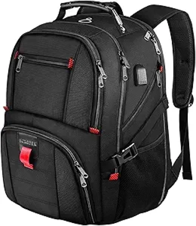 Large 17 Inch Laptop Backpack for Men & Women - TSA Approved Travel Backpack with USB Charging