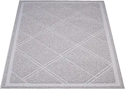 Amazon Basics Cat Litter Box Mat 24x35" - Waterproof Grey