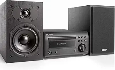 Denon D-M41 Compact HiFi Stereo System with Bluetooth Amplifier & Bookshelf Speakers