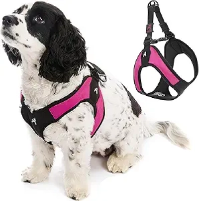 Gooby Escape Free No Pull Dog Harness - Hot Pink XS for Small Dogs