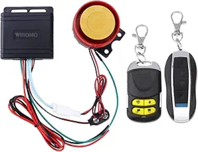 Universal Motorcycle Alarm System 12V Anti-Theft with Dual Remote Control