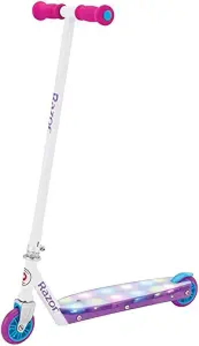 Razor Party Pop Kick Scooter - LED Light-Up Deck for Kids