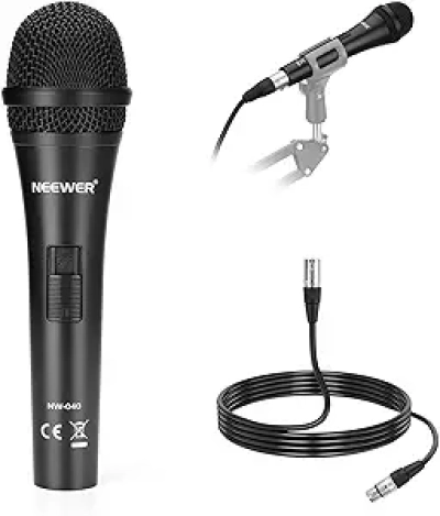 NEEWER NW-040 Cardioid Dynamic Microphone | Professional XLR Mic for Streaming, Podcast & Studio