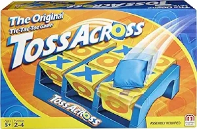 Mattel Games Toss Across - Interactive Beanbag Tic Tac Toe Game for Kids
