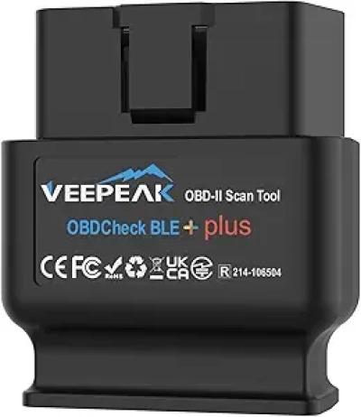 Veepeak OBDCheck BLE+ Bluetooth OBD2 Scanner for iOS & Android | Wireless Car Diagnostic Tool