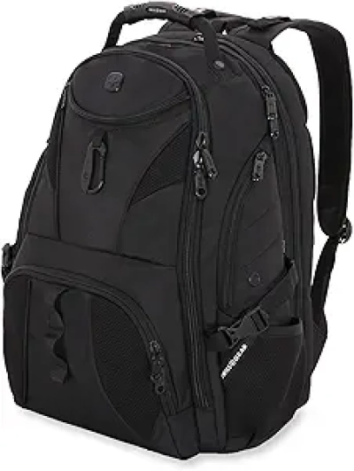 SwissGear 1900 ScanSmart 17" Laptop Backpack - TSA Friendly Tech Bag with RFID Protection