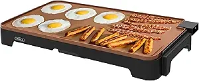 Bella XL Electric Ceramic Titanium Griddle 12" x 22" - Cook 15 Eggs at Once