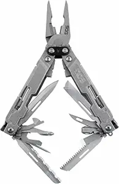 SOG PowerAccess Deluxe 21-in-1 Multi-Tool | Heavy Duty Stainless Steel EDC