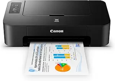 Canon PIXMA TS202 Inkjet Photo Printer - Compact Black USB Printer for Documents & Photos