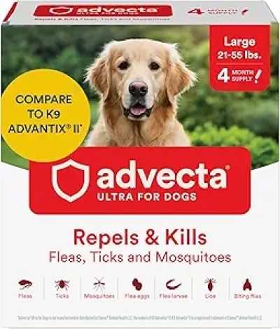 Advecta Ultra Flea & Tick Prevention for Large Dogs - 4 Month Supply