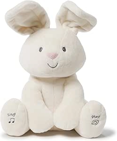 GUND Baby Flora The Bunny Animated Plush - Interactive Singing Stuffed Animal Toy