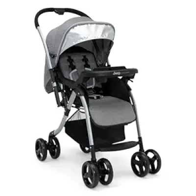 Jeep Unlimited Reversible Handle Stroller Grey Tweed | Travel System Compatible
