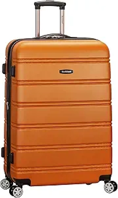 Rockland Melbourne 28-Inch Expandable Hardside Spinner Luggage - Orange