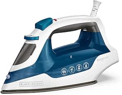 BLACK+DECKER Easy Steam Compact Iron IR06V - Vertical Steam & Non-Stick Soleplate