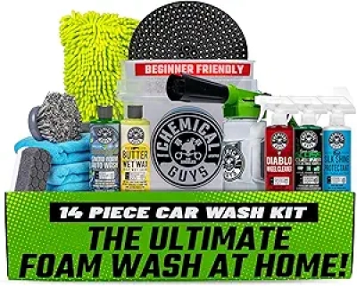 Chemical Guys 14-Pc Car Wash Kit with Foam Blaster & Professional Detailing Supplies