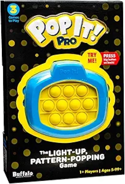 Buffalo Games Pop It Pro - Electronic Light Up Bubble Popping Game