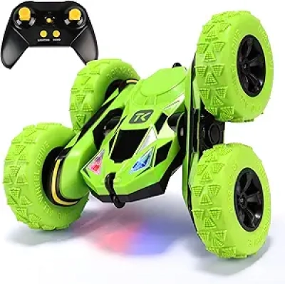 4WD RC Stunt Car for Kids 6-12 | 360° Flips & Double-Sided Driving Toy