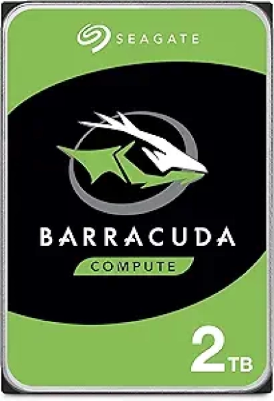 Seagate BarraCuda 2TB Internal Hard Drive - 7200 RPM SATA HDD for Gaming & PC
