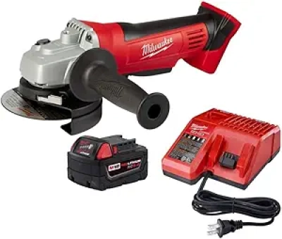 Milwaukee M18 4-1/2" Cordless Angle Grinder Kit - 18V Battery & Charger