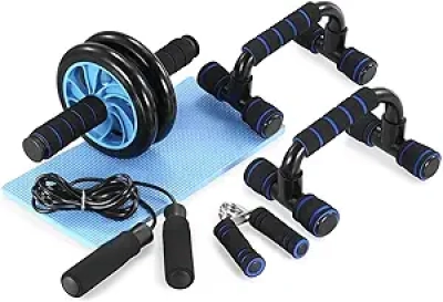 TOMSHOO AB Wheel Roller Kit 5-in-1 Home Gym Equipment for Core Strength