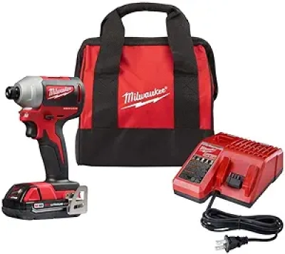 Milwaukee M18 Brushless 1/4" Hex Impact Driver Kit - 1,600 in./lbs Torque