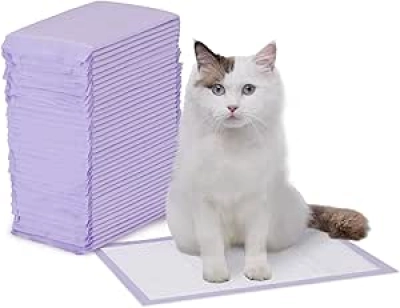 Amazon Basics Cat Litter Pads 40 Count - Odor Control, Universal Fit
