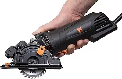 WEN 4.2-Amp Plunge Cut Circular Saw 3-3/8" with Laser & 3 Blades