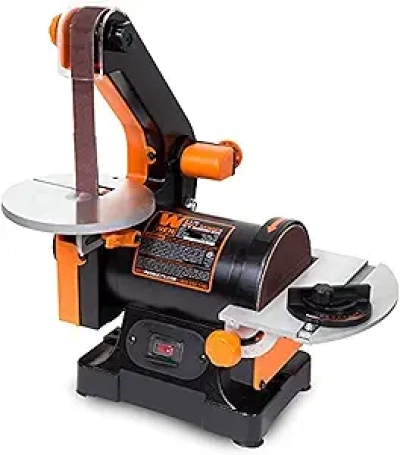 WEN 6515T Benchtop Belt and Disc Sander - 1x30 Belt & 5 Inch Disc